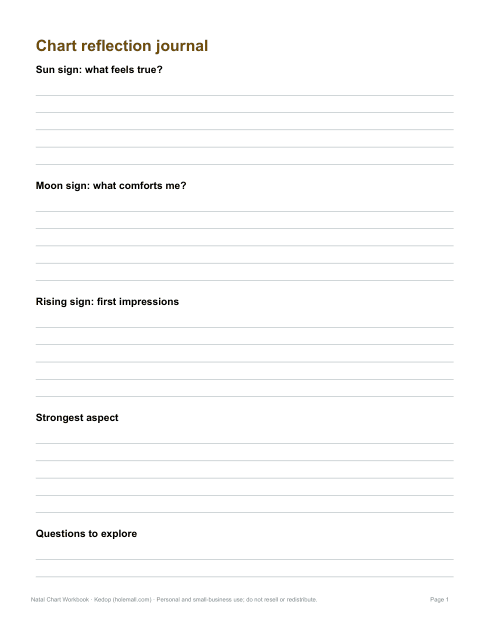 Preview of the first page of Reflection journal (DOCX/PDF)